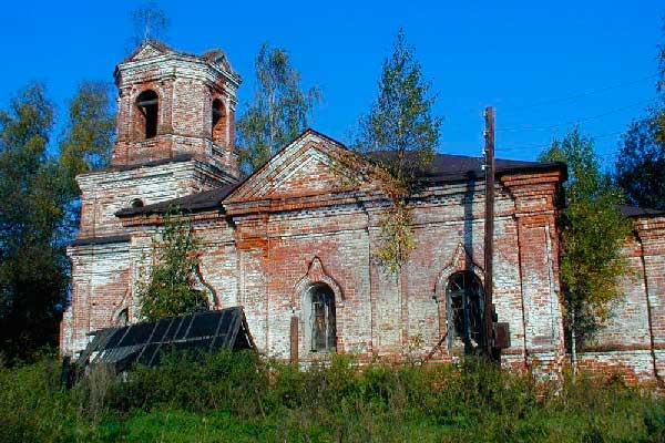 Церковь в честь Всех Святых, деревня Слышково